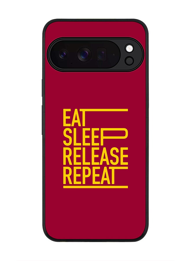 For Google Pixel 10 Pro XL Case,Slim fit Camera Protection, Shockproof Thin Phone cover  - Eat Sleep Release Repeat